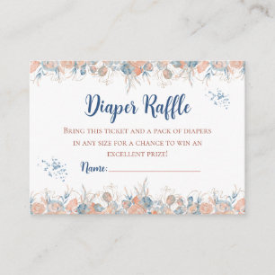 Whimsical Watercolor Under the Sea Diaper Raffle  Enclosure Card