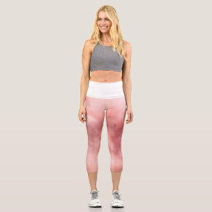 Whimsical Watercolor Wildflower Pattern Women's Le Capri Leggings