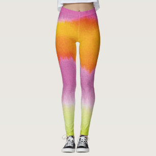 Whimsical Watercolor Wildflower Pattern Women's Le Leggings