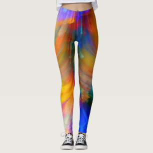 Whimsical Watercolor Wildflower Pattern Women's Le Leggings