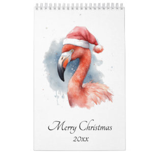 Whimsical Watercolor Winter Animals Calendar