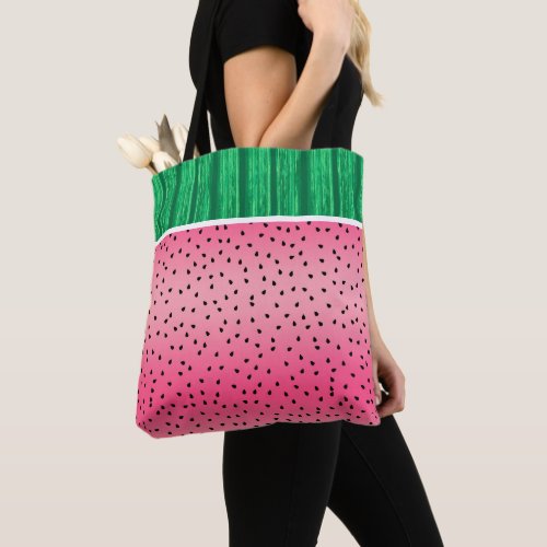 Whimsical Watermelon Summer Fruit Tote Bag