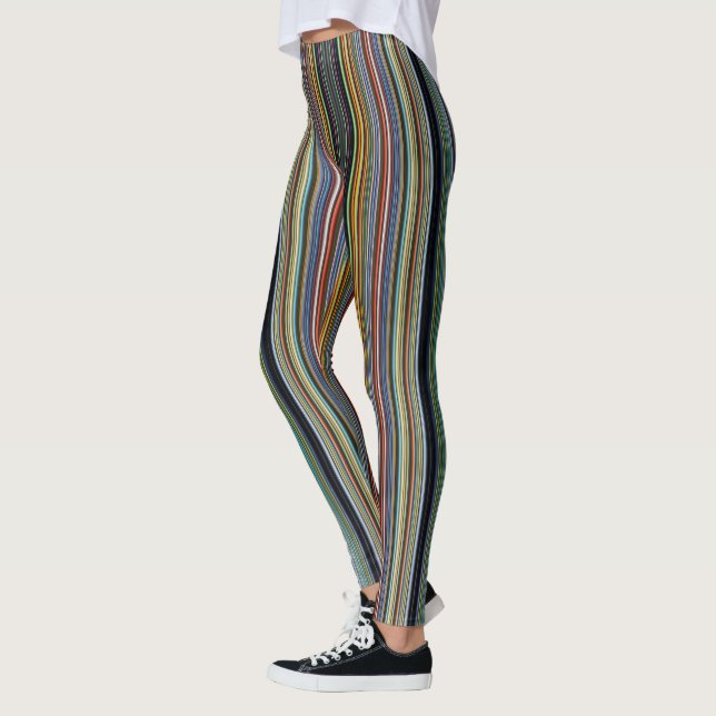 Whimsical Waves: Colorful Leggings Perfect for Any (Left)