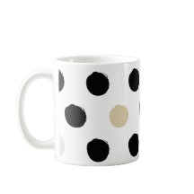 💫 Whimsical Waves: Round Polka Pattern Mug