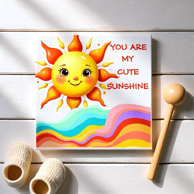Whimsical Waves Sunshine Nursery Canvas Print (Creator Uploaded)