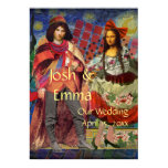 Whimsical Wedding Couple Poster Funny Whimsical Wedding Couple Poster Funny