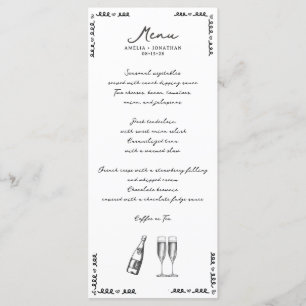 Whimsical Wedding Menu