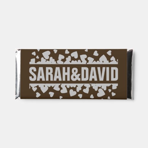 Whimsical Wedding Party Favor Chocolate Bar Cover