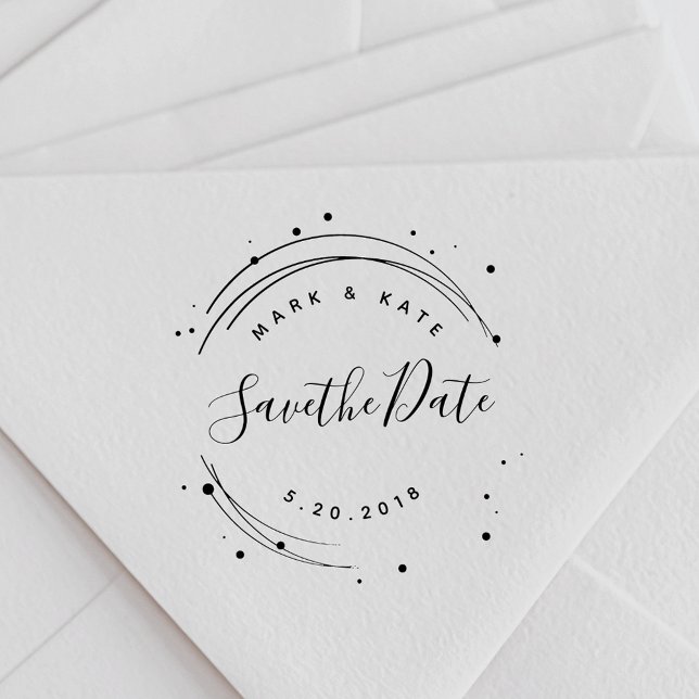 Whimsical Wedding Save the Date Self-inking Stamp (Creator Uploaded)