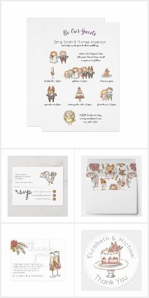 Whimsical Wedding Timeline Collection