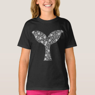 Whimsical Whale Tail: Beauty in Bloom T-Shirt