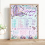 Whimsical What's Your Mermaid Name Birthday Game  Poster