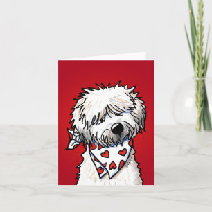 Whimsical Wheaten Terrier  Thank You Card