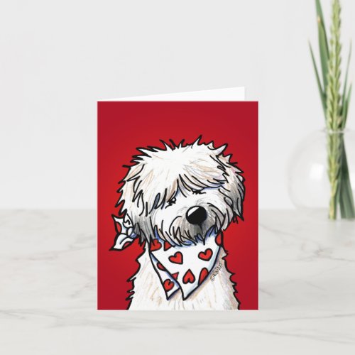 Whimsical Wheaten Terrier  Thank You Card