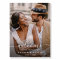 Whimsical White Calligraphy Photo Wedding Welcome 