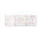 Whimsical White Glitter Bokeh Elegant Gold Frame