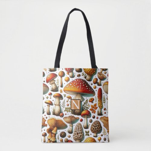 Whimsical Wild Mushrooms Tote Bag