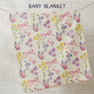 Whimsical Wildflower Baby Blanket