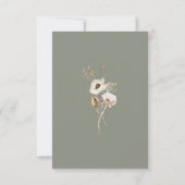 Whimsical Wildflower Bouquet | Ivory RSVP Card (Back)