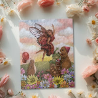 Whimsical Wildflower Fairy Farewell to the Animals