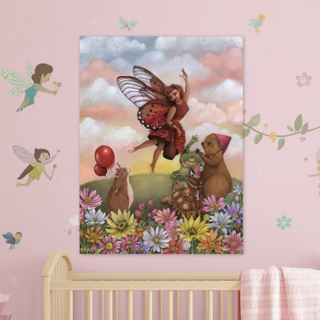 Whimsical Wildflower Fairy Farewell to the Animals Poster (Creator Uploaded)