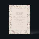 Whimsical Wildflower Floral Boho Baby Shower Invitation<br><div class="desc">Whimsical Wildflower Floral Boho Baby Shower Invitation</div>