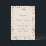 Whimsical Wildflower Floral Boho Baby Shower Invitation<br><div class="desc">Whimsical Wildflower Floral Boho Baby Shower Invitation</div>