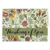 Whimsical Wildflower Garden & Bumblebee Pattern (Front Horizontal)