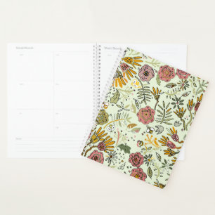 Whimsical Wildflower Garden & Bumblebee Pattern Planner
