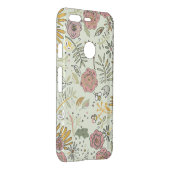 Whimsical Wildflower Garden & Bumblebee Pattern Uncommon Google Pixel Case (Back/Right)