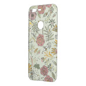 Whimsical Wildflower Garden & Bumblebee Pattern Uncommon Google Pixel Case (Back/Left)