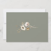 Whimsical Wildflower | Ivory Bridal Shower Invitation (Back)