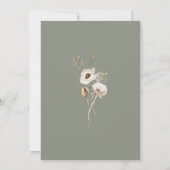 Whimsical Wildflower | Ivory Lingerie Shower Invitation (Back)