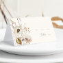 Whimsical Wildflower | Ivory & Sage Folded Wedding Place Card
