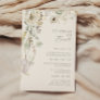 Whimsical Wildflower | Ivory Schedule of Events Enclosure Card