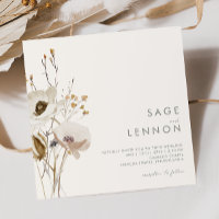 Whimsical Wildflower | Ivory Square Wedding