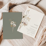 Whimsical Wildflower | Ivory Wedding Invitation<br><div class="desc">This Whimsical Wildflower | Ivory wedding invitation is perfect for your simple, elegant boho wedding. The minimalist watercolor wildflowers will help bring your vision to life! The design of pretty white and gold flowers, with touches of purple and yellow, is sure to complete your minimal fall floral wedding dream! Keep...</div>
