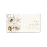 Whimsical Wildflower | Ivory Wedding RSVP Address Label