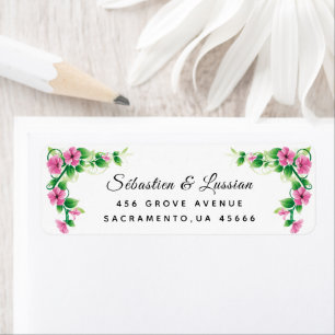 Whimsical Wildflower Label