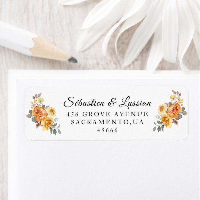 Whimsical Wildflower Label (Insitu)