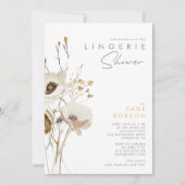 Whimsical Wildflower Lingerie Shower Invitation (Front)