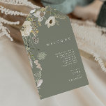 Whimsical Wildflower Meadow Sage Wedding Welcome Gift Tags<br><div class="desc">This Whimsical Wildflower Meadow Sage wedding welcome gift tags is perfect for your simple, elegant boho wedding. The modern rustic greenery accompanied by the minimalist watercolor wildflowers will help bring your vision to life! This design of pretty gold flowers, touches of bohemian sage green and purple is sure to complete...</div>