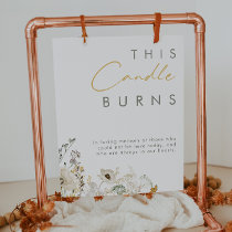Whimsical Wildflower Meadow This Candle Burns  Poster