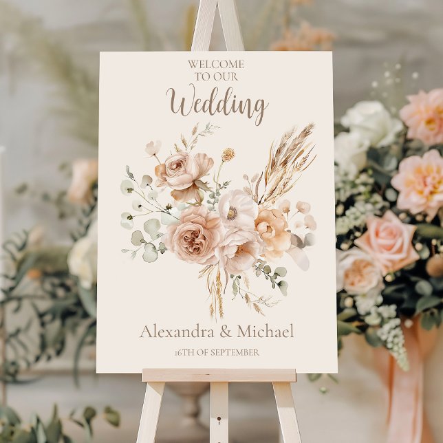 Whimsical Wildflower Meadow Wedding Foam Board (Creator Uploaded)