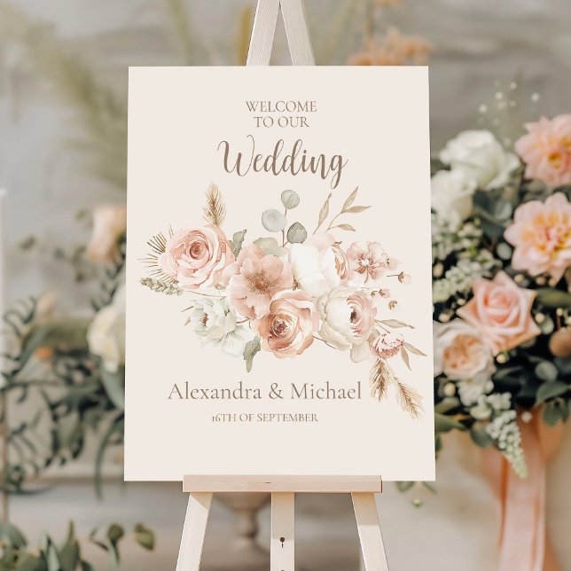 Whimsical Wildflower Meadow Wedding Foam Board (Creator Uploaded)