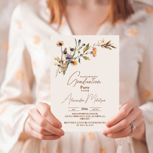Whimsical Wildflower Meadow Wedding Invitation