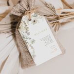 Whimsical Wildflower Meadow Wedding Welcome Gift Tags<br><div class="desc">This Whimsical Wildflower Meadow wedding welcome gift tags is perfect for your simple, elegant boho wedding. The modern rustic greenery accompanied by the minimalist watercolor wildflowers will help bring your vision to life! This design of pretty gold flowers, touches of bohemian sage green and purple is sure to complete your...</div>