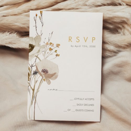 Whimsical Wildflower RSVP Card