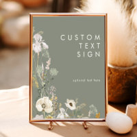 Whimsical Wildflower Sage Cards and Gifts Custom