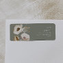 Whimsical Wildflower | Sage Green Return Address L Label